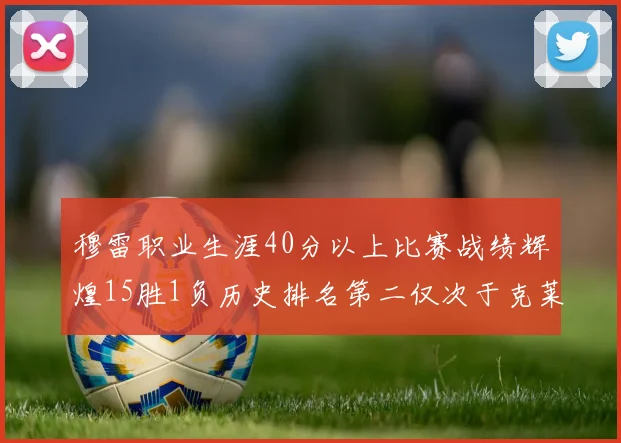 穆雷职业生涯40分以上比赛战绩辉煌15胜1负历史排名第二仅次于克莱的完美19胜0负